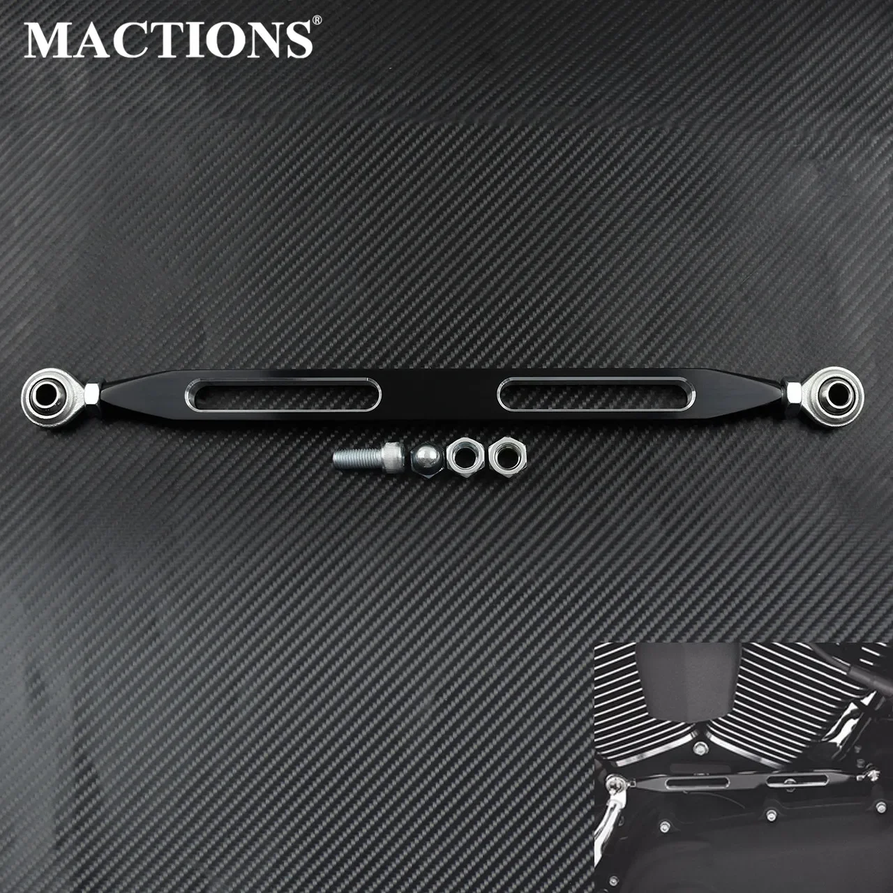 

Motorcycle All Black Gear Shift Lever Shift Linkage 330 mm For Harley Touring Road King Street Glide FLHRC FLHT Softail 86-2018