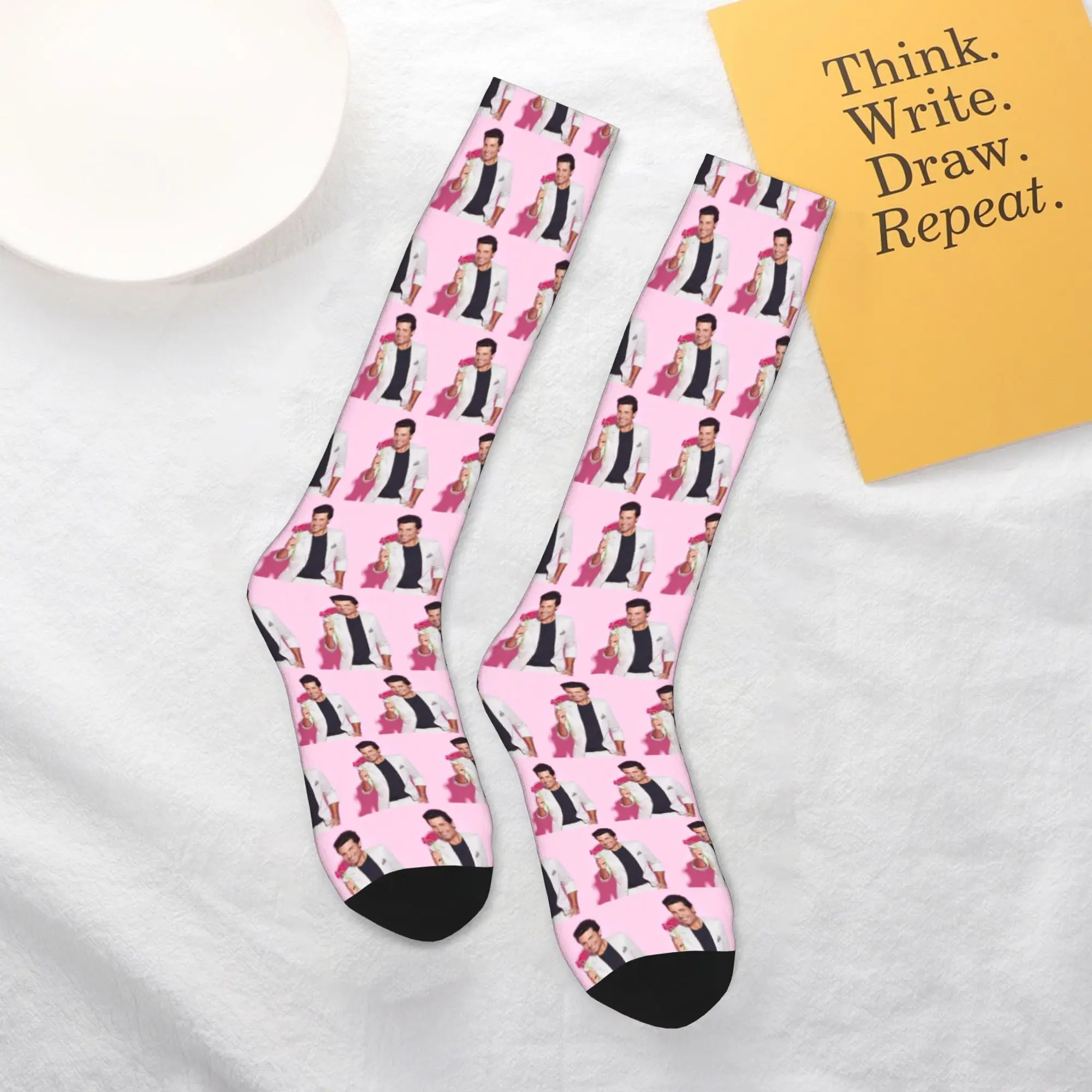 

All Seasons Crew Stockings Chayanne Socks Harajuku Casual Hip Hop Long Socks Accessories for Men Women Christmas Gifts