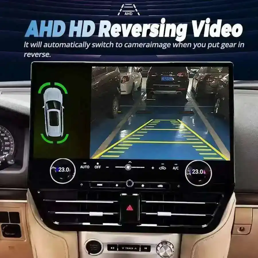 Car Radio Touch Screen 19.8inch For Toyota Land Cruiser LC200 LC300 2016-2021 Carplay GPS Video Player Multimedia HU Android 14