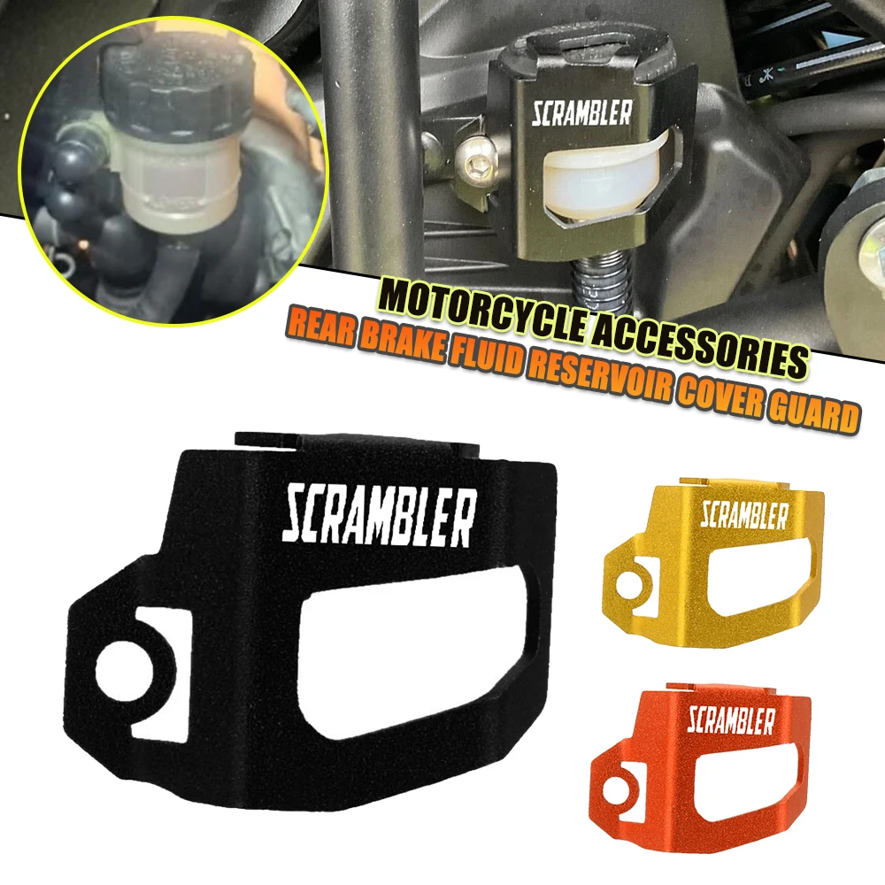 

Motorcycle Accessories For Ducati Scrambler 400 800 1100 797 Urban All Years Rear Brake Fluid Reservoir Guard Cover Protector