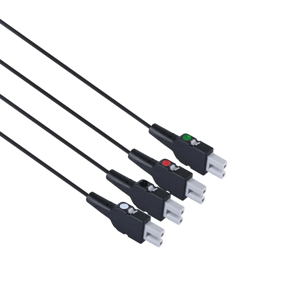 High Quality CT  Leadwire Set GE Carbon Fiber Individual Shadowless Leadwire With Monoblock Grabbers for MRI Transparent Set fas