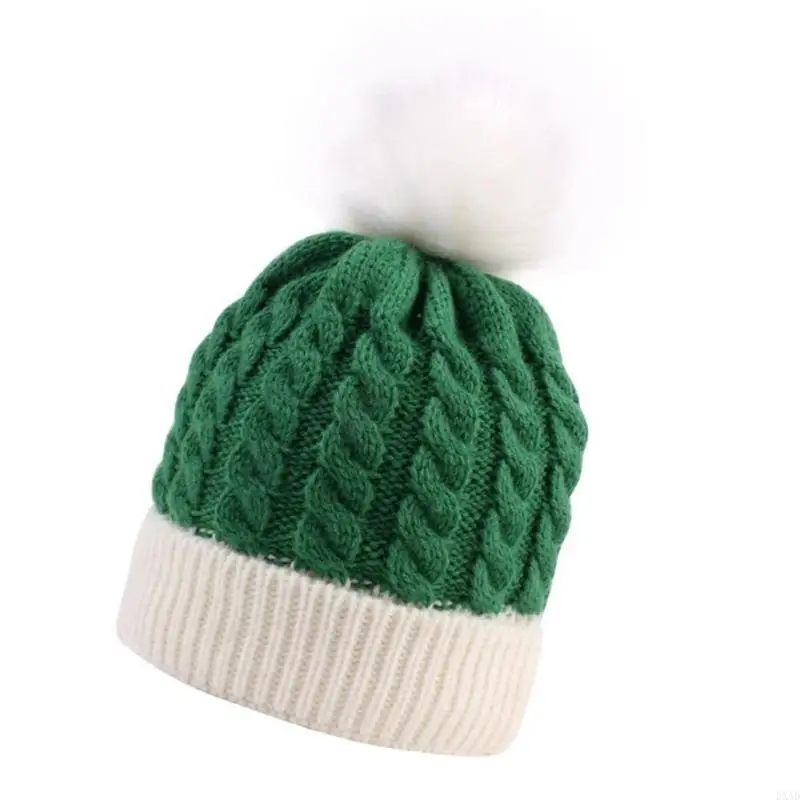 DXAD Baby Christmas Knit Hat Warm Soft Handmade Bonnet Caps for 0 to 3 Years Unisex