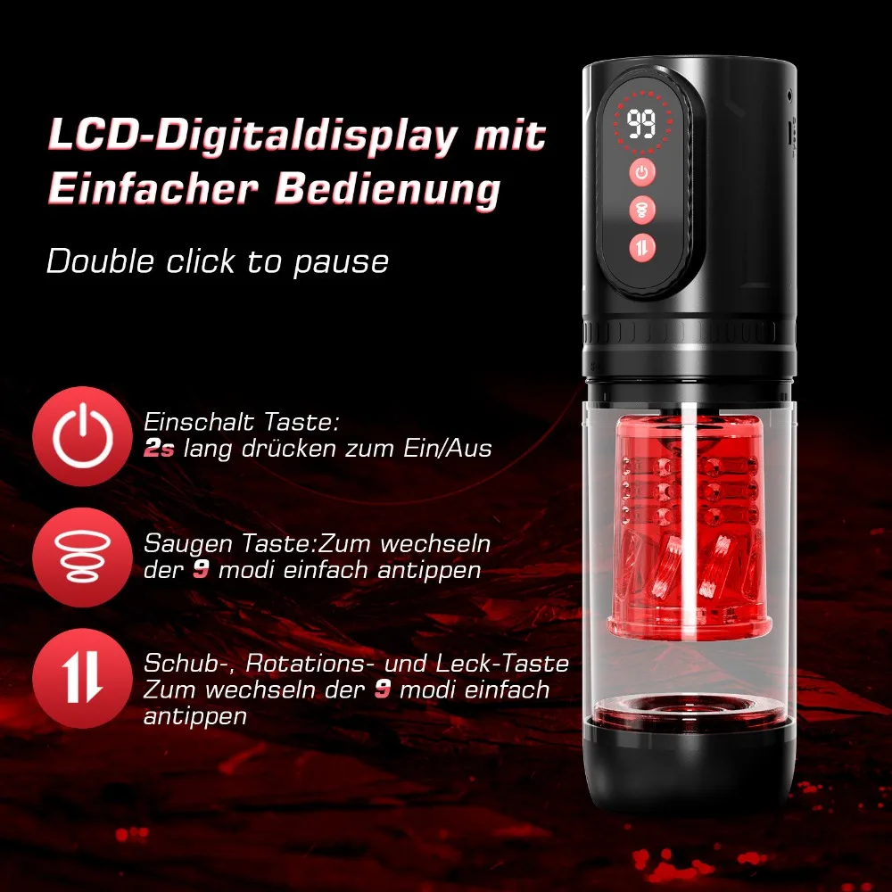 Automatic Male Rotate Mastubator Sucking Blowjob Machine Masturbation Cup Sex Toys Adult Goods for Men Masturbate Supplies - view 6