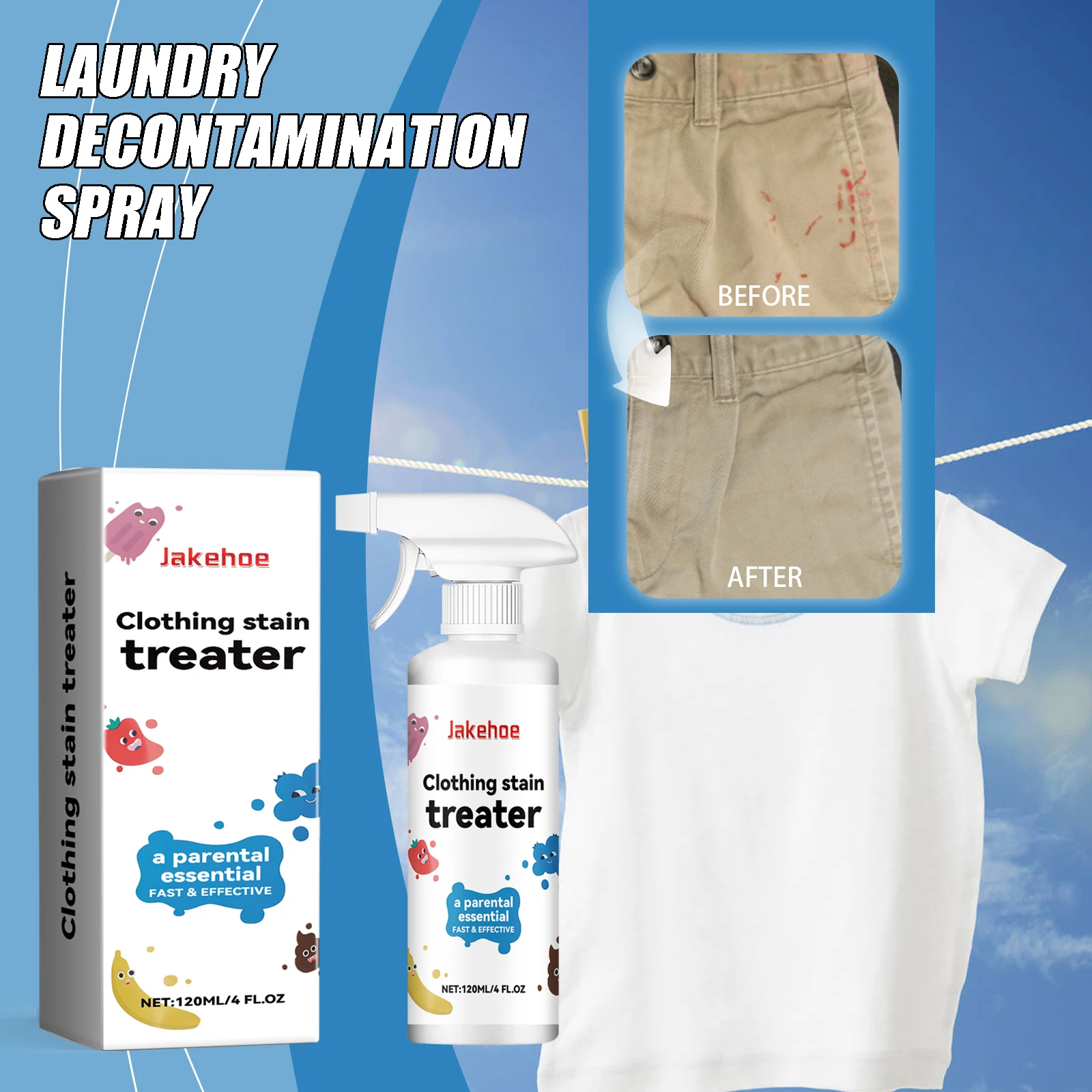 New all colour stain remover spray for cloth Cleaner for Cotton Linen Polyester Denim Blended Fabric Cotton Linen Polyester