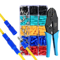 Wire Terminals Crimping Tool Kit 200pcs Bullet Terminals Wire Electrical Connectors Female Male Bullet Butt Insulated Waterproof