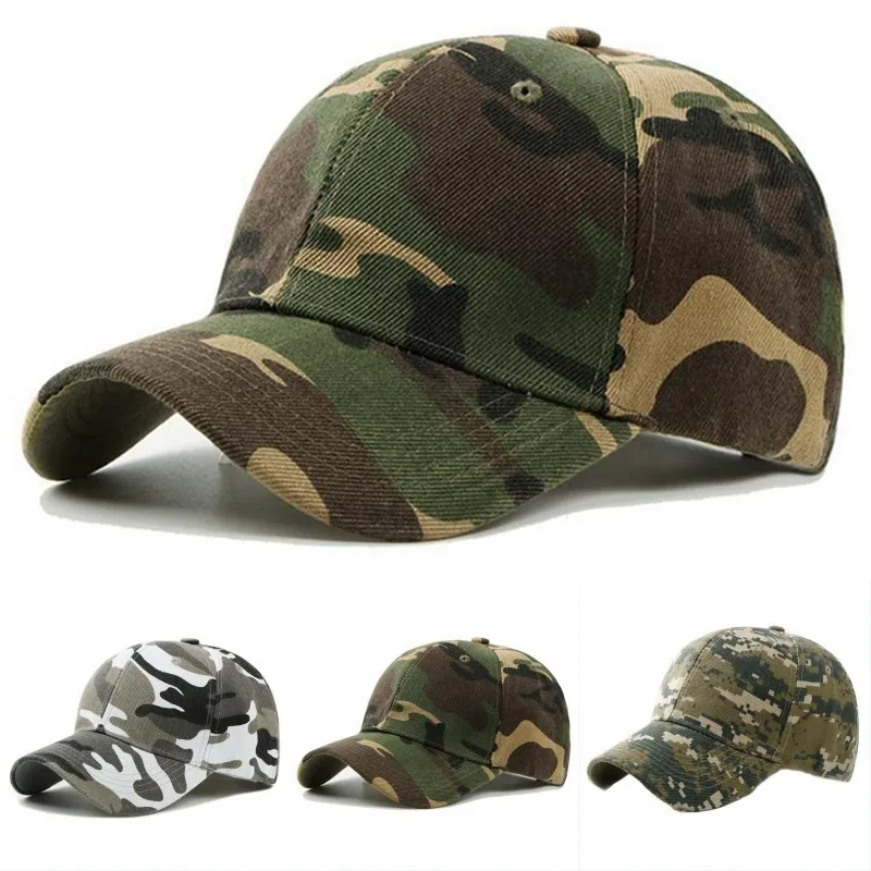 Gorra de Sol Deportiva con Estampado de Camuflaje Verde Militar, Protección UV, para Golf, Béisbol, Senderismo, Ciclismo, Caza, Protección Solar