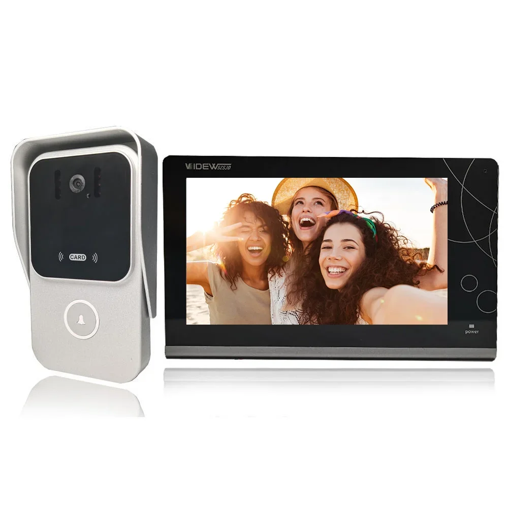 

2 wires visual door bell intercom system for building apartment Analog Wired Indoor Digital Doorbell Camera With Unlock