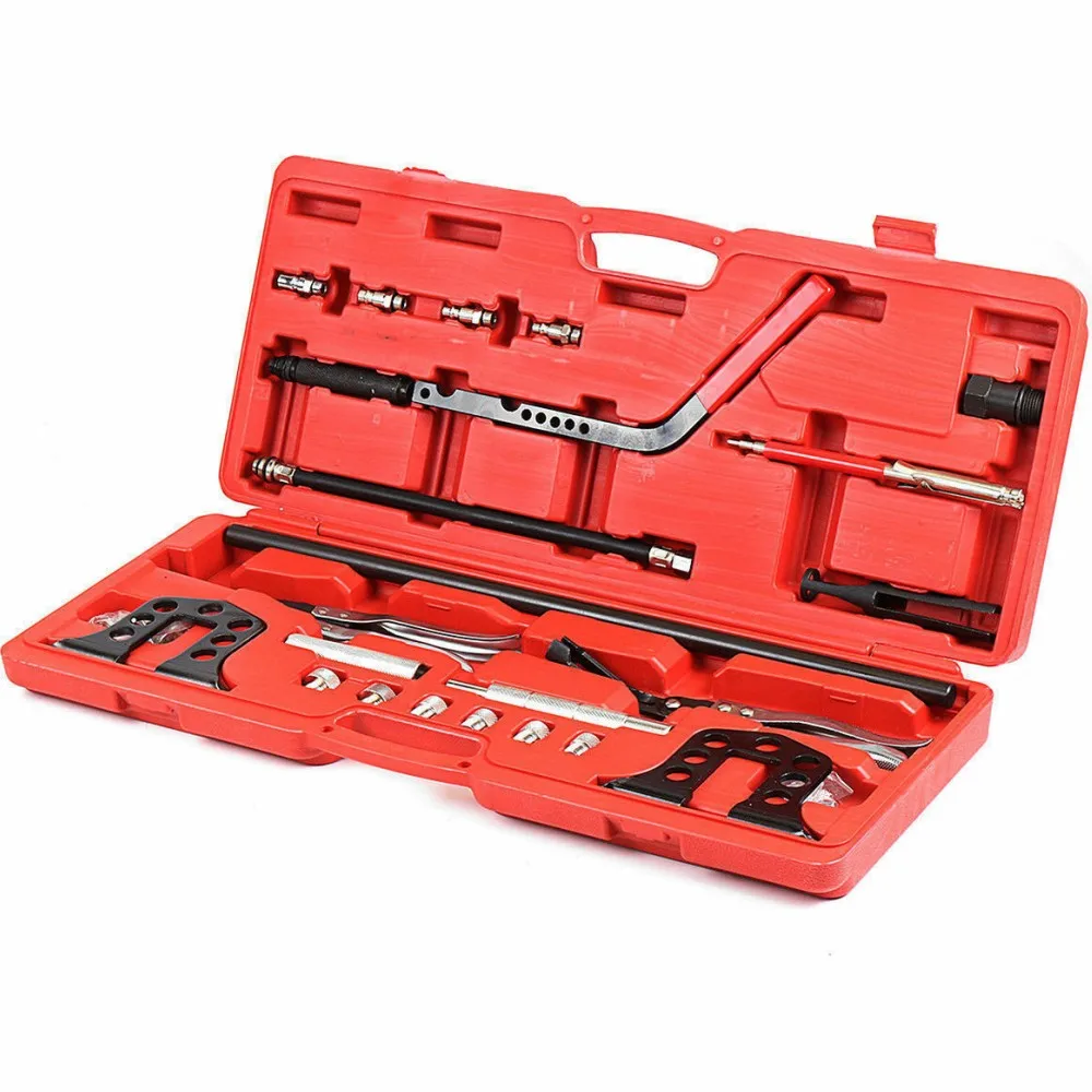 Cylinder Head Service Set Tool Kit Valve Spring Compressor Removal Installer