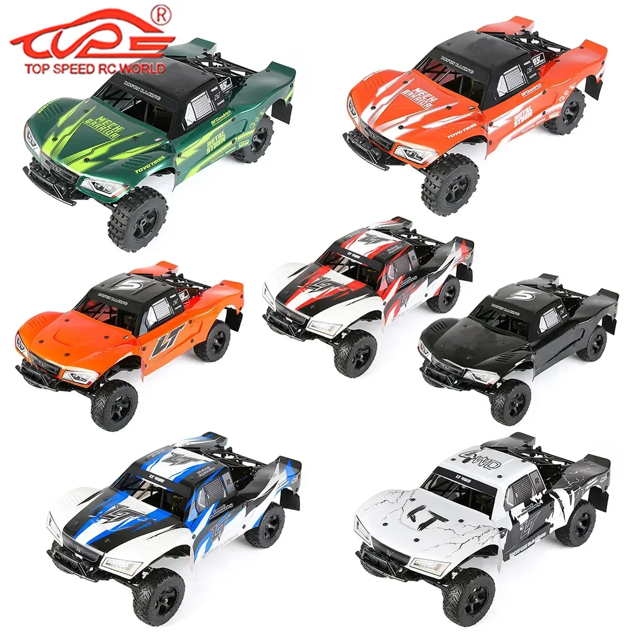 Carro Corpo Shell Conversão com Kit de gaiola, Atualização modificada, RC Car, Hpi Rofun Rovan KM Baja 5T 5SC, LT Peças do caminhão, 1/5 Escala