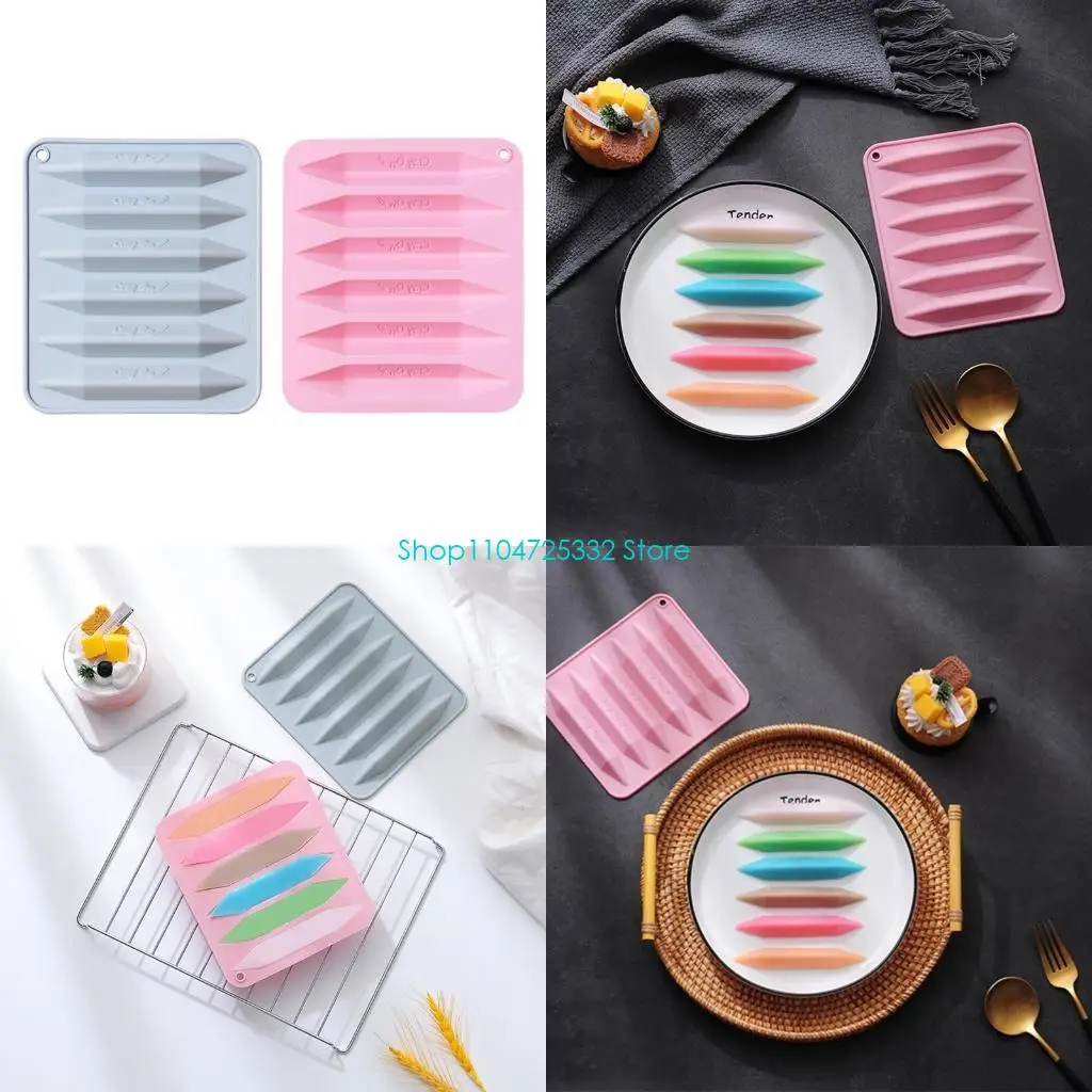 P5EA Finger Crayon Molds DIY Craft Silicones Molds Birthday Party Supplies for Toddler Adult