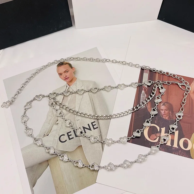 

103cm Adjustable 2025 New Designer Waist Chain For Women, Design Artistic Alloy Belt For Dress, Elegant And Retro