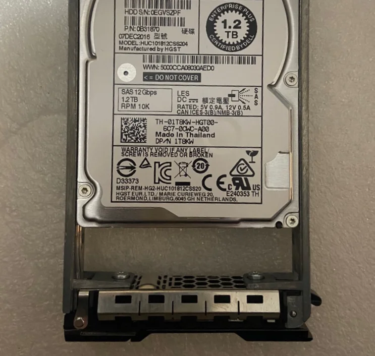 

Для Dell SCv3020 4020 01T8KW 1,2 T 10K SAS 2,5 12 ГБ компалейного хранения