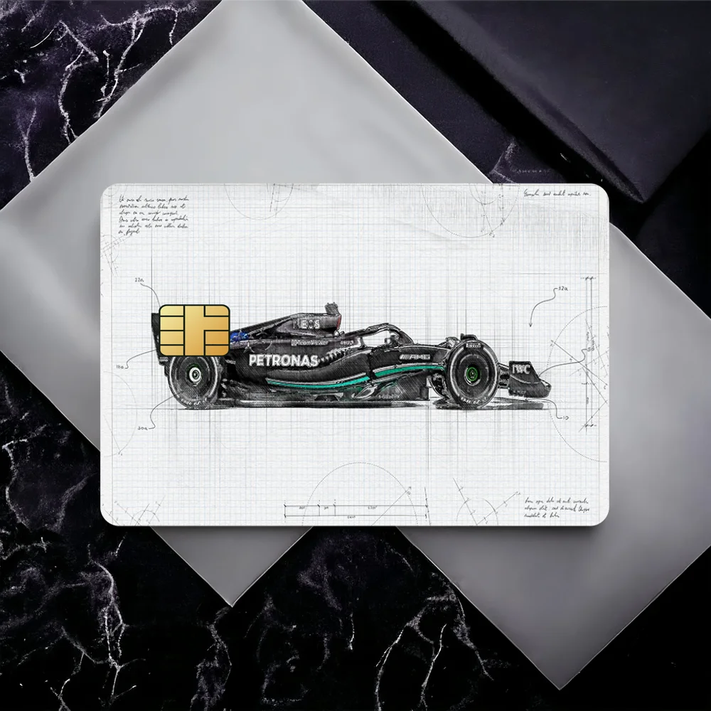 Formulas 1 F1 Poster Anti-Scratch Decorative Waterproof Small Chip 4PCS Card Sticker New