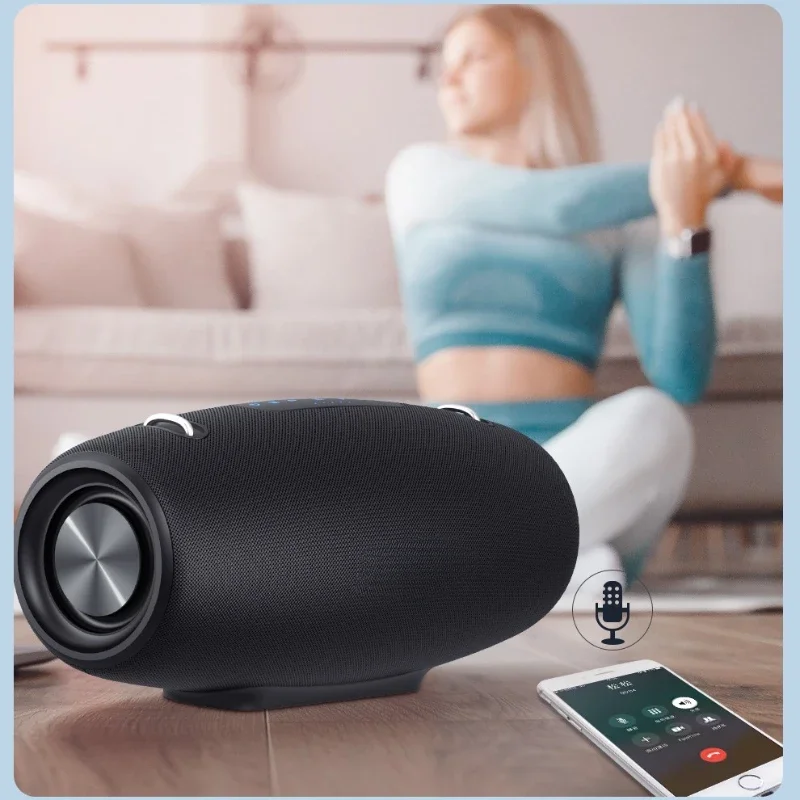 Bluetooth Speaker Wireless Portable Outdoor 2025 Power Sound Box 360° Stereo Waterproof Subwoofer Shocking Heavy Bass Hot Sale