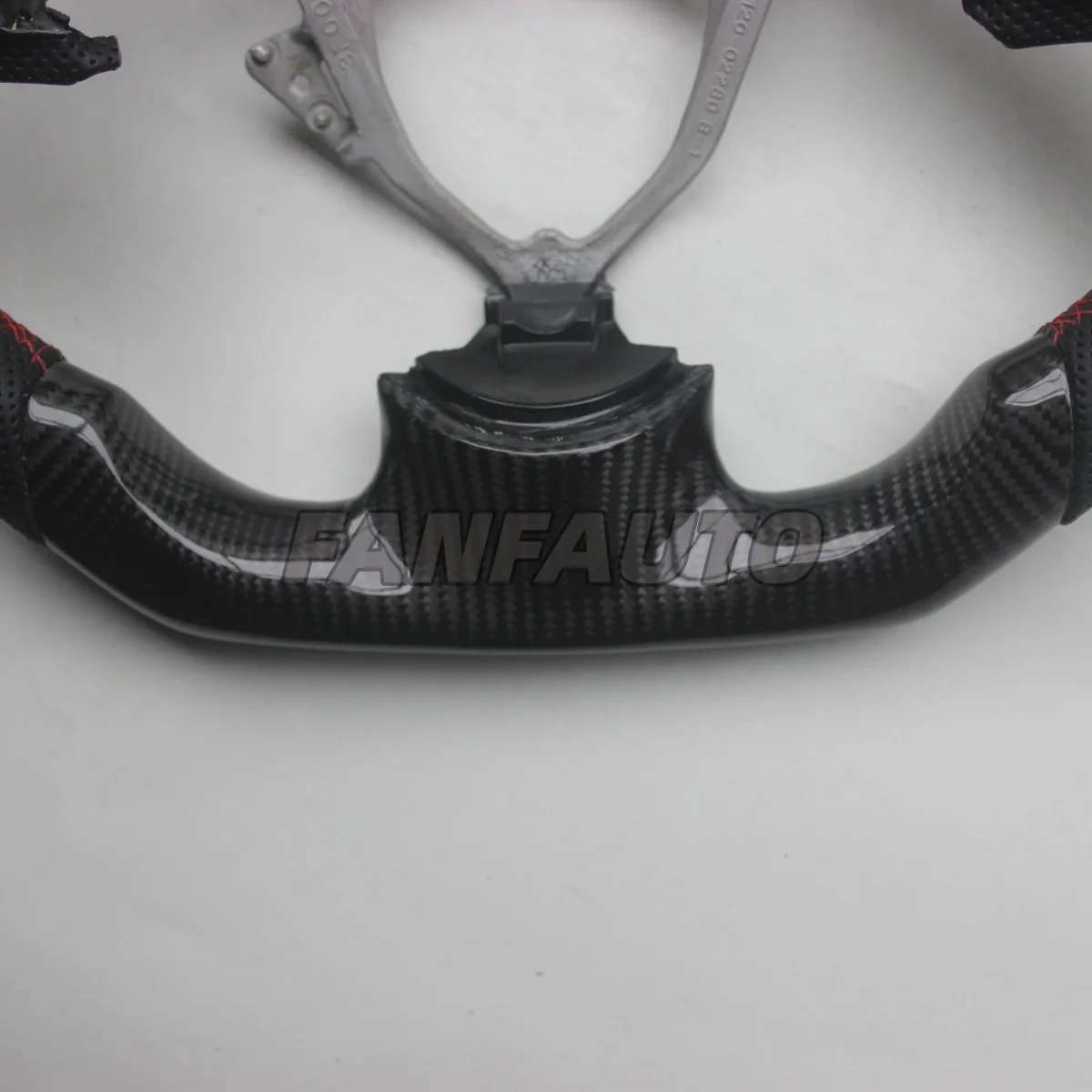 Replacement Real Carbon Fiber Steering Wheel with Leather for Mitsubishi Lancer 2007-2017