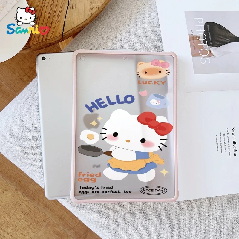

Sanrio Hello Kittypattern Pink iPad Transparent Drop Case, suitable for iPad Pro 2022/2024, iPad Air 3/5, iPad Mini 6, iPad 6/10