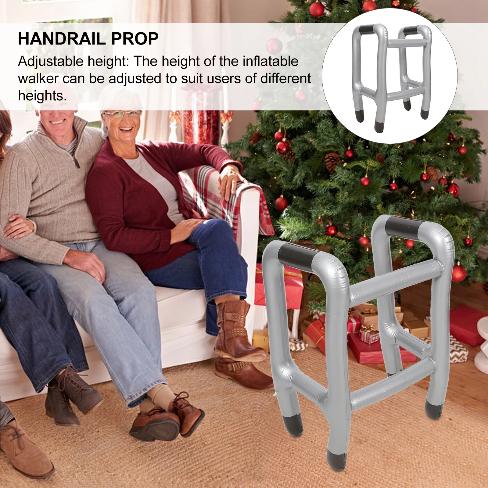 

Inflatable Crutch Balloon Safe Lightweight Party Decoration Stage Performance Prop PVC Inflatable Walker Balloon