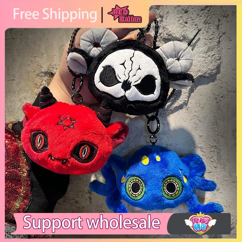 

Original Dark Gothic Subculture Death Reaper Devil Octopus Plush Niche Personality Pendant Trendy Toys Keychain Boyfriend Gift