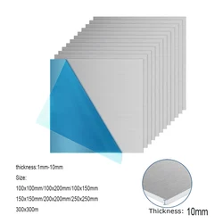1pcs high-quality 6061 aluminum plate with thickness of 1mm 2mm, weldability and high strength, wear-resistant and easy to clean