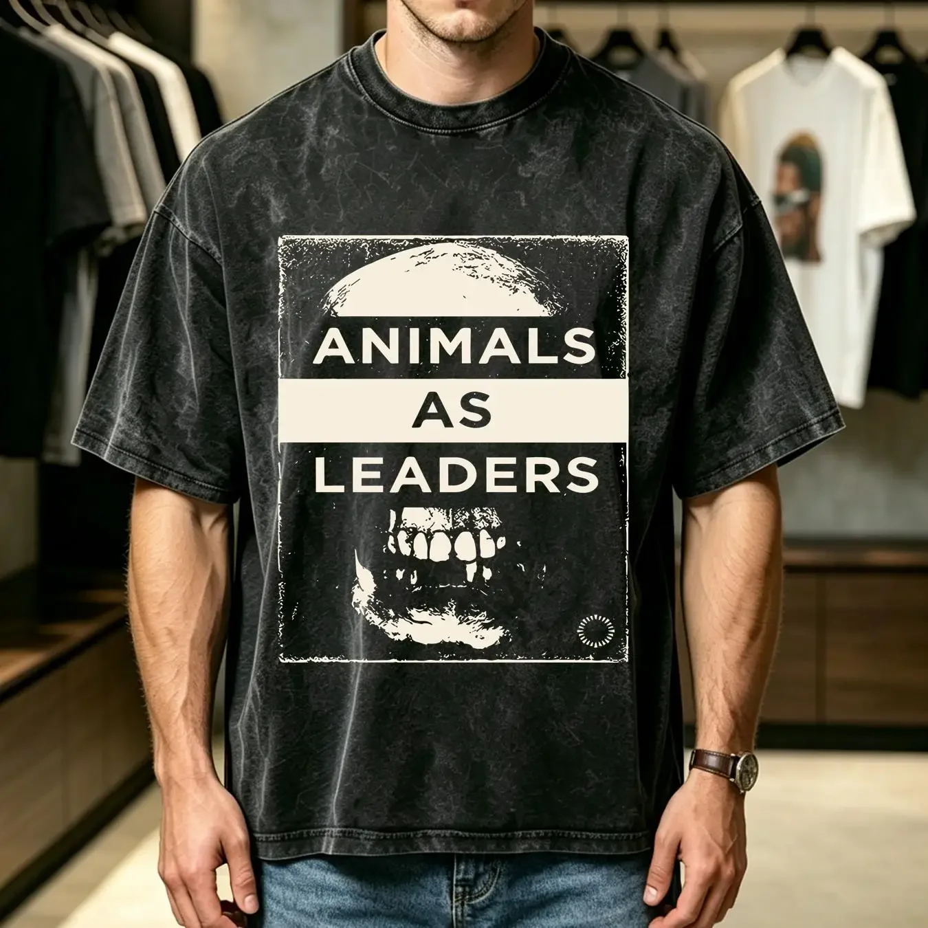 washed T Shirt BEST TO BUY Dark Retro Animals As Leaders Essential Music S 5XL long or short sleeves vintage Washed Casual