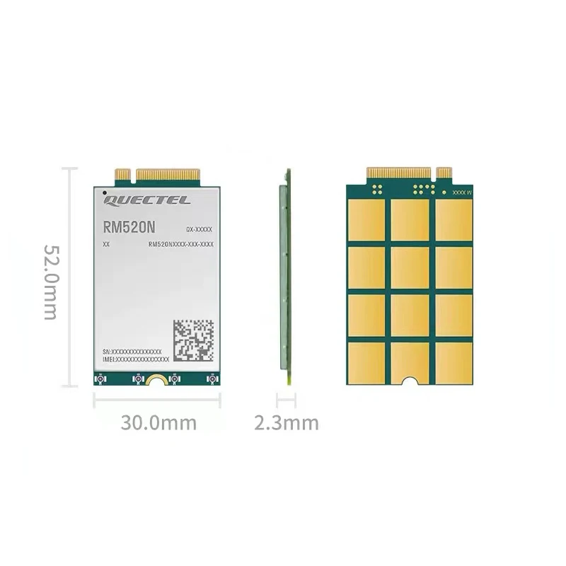 Imagem -02 - Módulo Tipo-c 3.0 para Usb3.0 Placa Adaptador Antena Sma Fêmea para Ipex4 Pigtail Dongle Usb 5g Quectel-rm520n-gl M.2