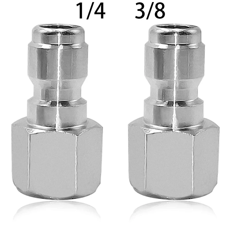 

2Pcs Pressure Washer Coupler - Stainless Steel Male Quick Connect Plug, Female NPT Fitting, 5000 PSI