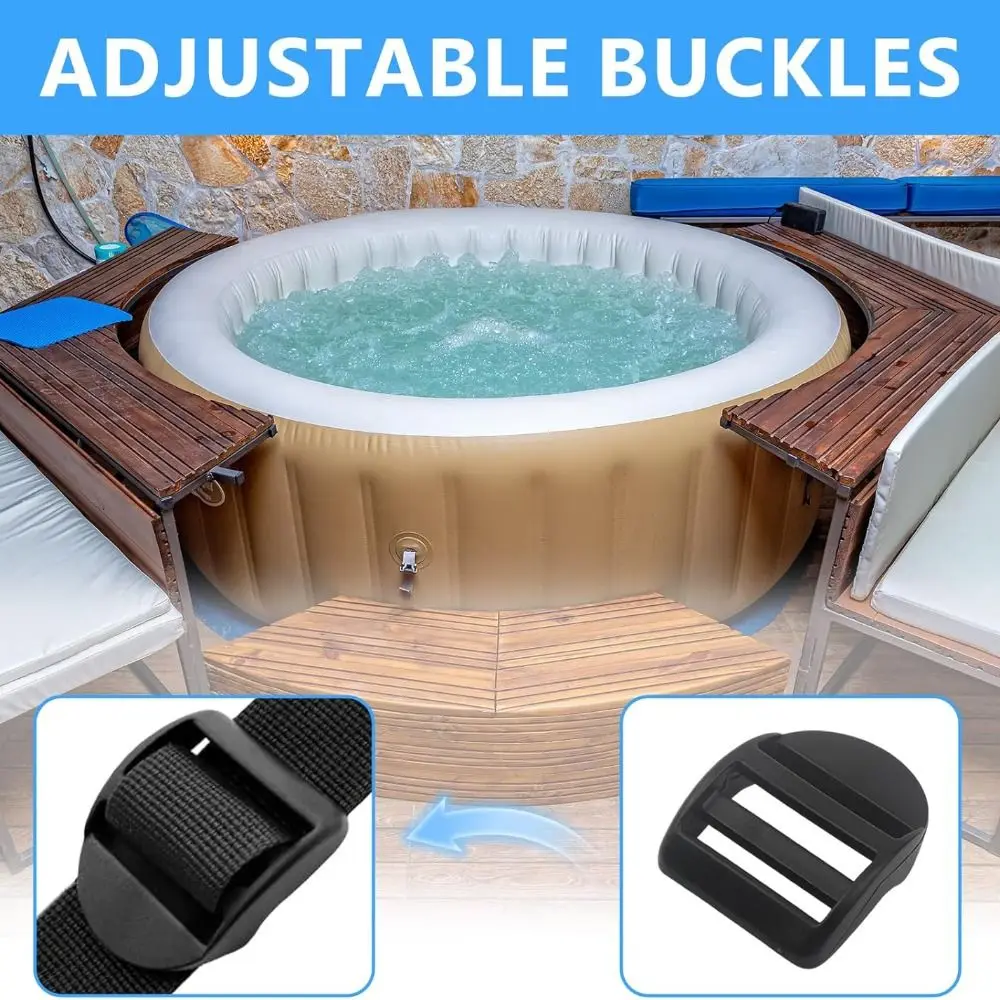 4pcs Durable Spa Cover Clips Spare Parts Weather Resistant Hot Tub Lid Lock Universal Spa Cover Clips Replacement Hot Tubs