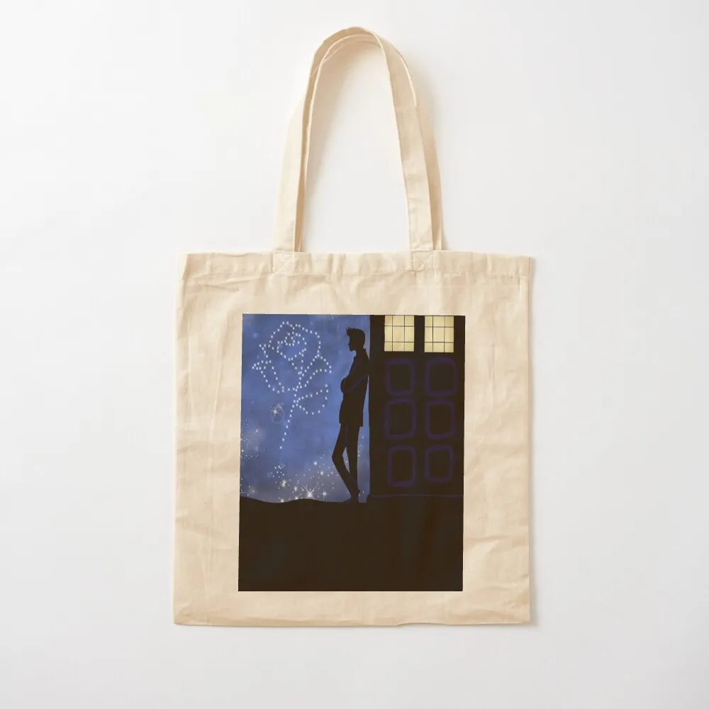Thinking of Rose Tote Bag Eco bag shopping trolley bag custom canvas