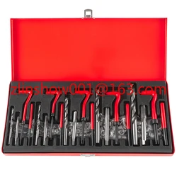 131 Pcs Engine Block Restoring Damaged Thread Repair Tool Kit M5 M6 M8 M10 M12 for Helicoil Car Repair Tools Coarse Crowbar