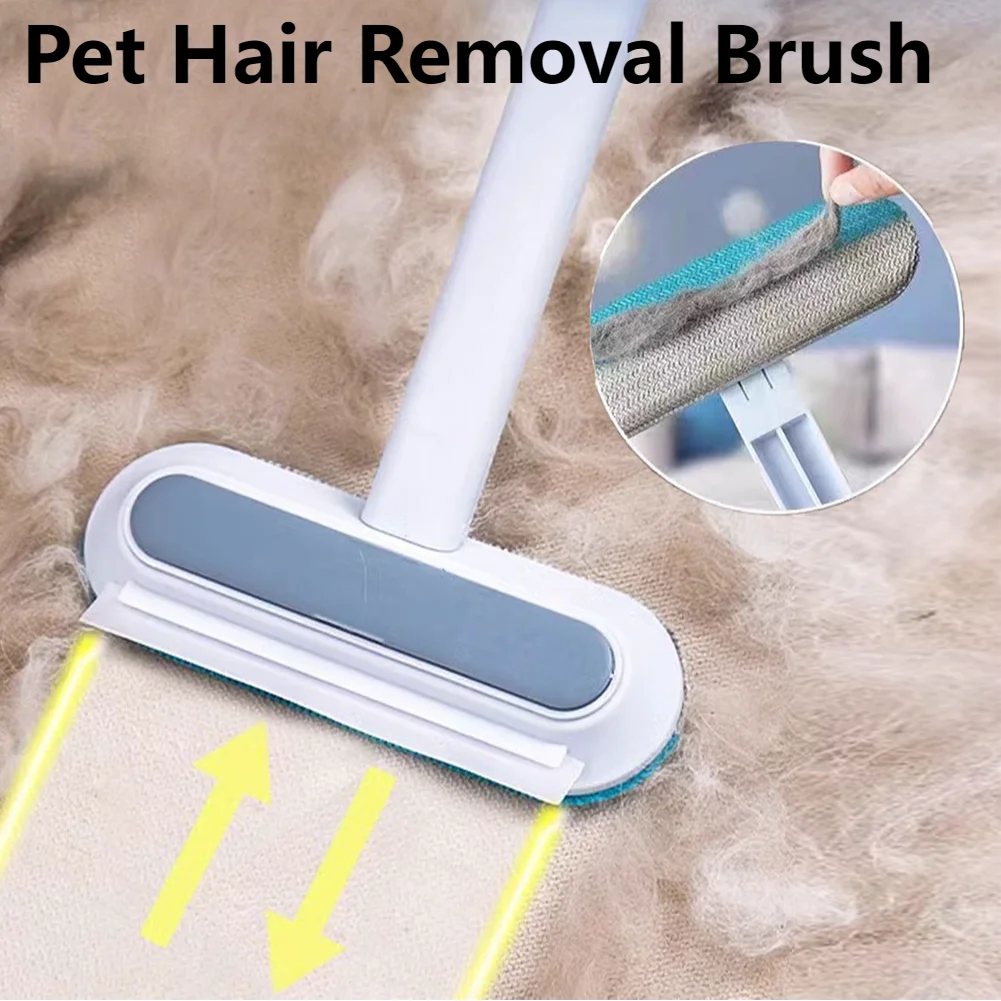 

Pet Supplies 3 in 1 Pet Hair Remover Brush Long Handle Window Cleaning Brush Pet Fur Cleaning Tool Cat Dog Hair Remover Brush