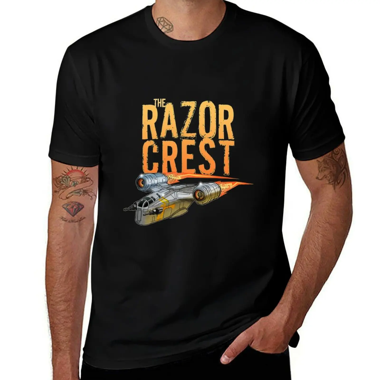 

cotton T-Shirt t shirts Crest man Mando for casual - man t t T-Shirt shirts for man for shirts men g men The Razor