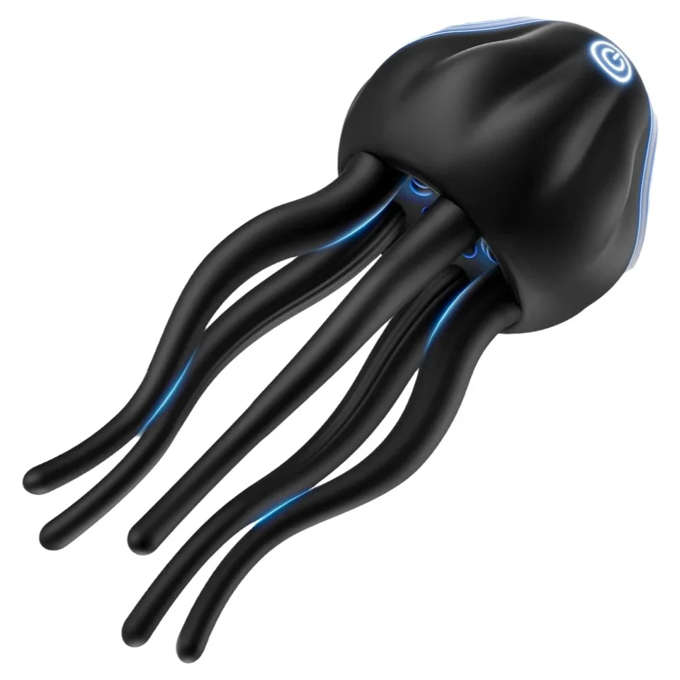 Penis Glans Male Masturbator Jellyfish Electric Glans Trainer Vibrator Penis Massager For Men Masturbation Tools Adult Sex Toys