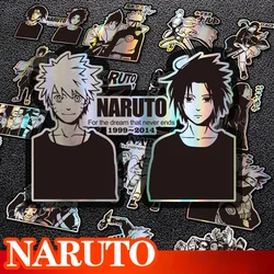 NARUTO Anime Laser Sticker Colorful Car Decoration Sticker Computer Case Graffiti Uzumaki Naruto Children's Toy Birthday Gift