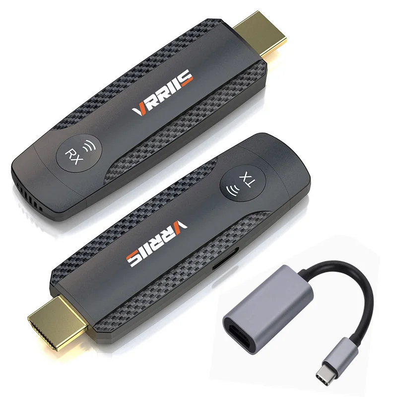 

Беспроводная передача видеопередатчик и приемник Type C HDMI Extender Display Adapter Share for Camera PC Typec Phone to TV