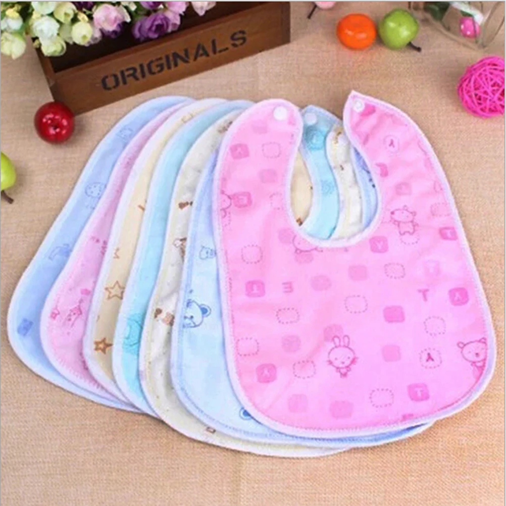 Newborn Toddler Infant Baby Boy Girl Bibs Waterproof Saliva Cartoon Towel