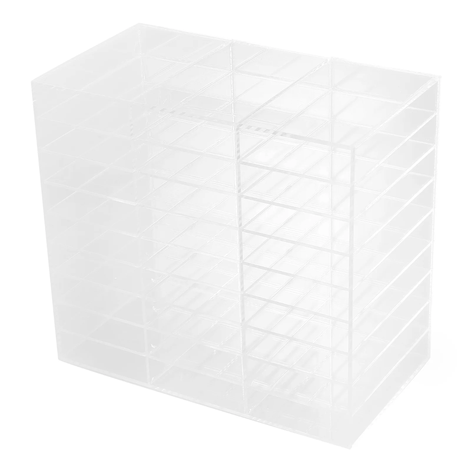 

Acrylic Pen Holder Storage 2 Layers 5 Rows Marker Stand Multifunctional Portable Desk Organizer For Student Use