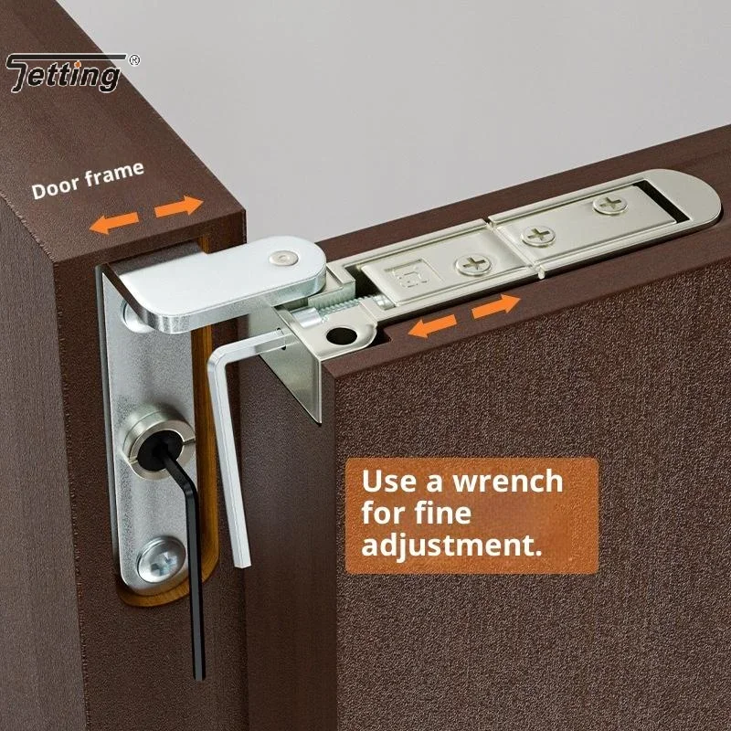 2 pezzi cerniere nascoste per porte 3D girevoli regolabili invisibile cerniera mondiale cerniera per porta in lega di zinco ferramenta per mobili