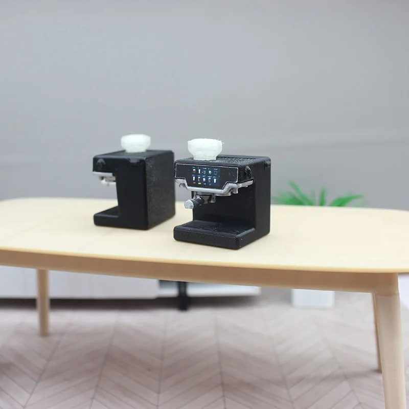 เครื่องชงกาแฟจิ๋วสำหรับบ้านตุ๊กตา โมเดลฉากครัวตุ๊กตา