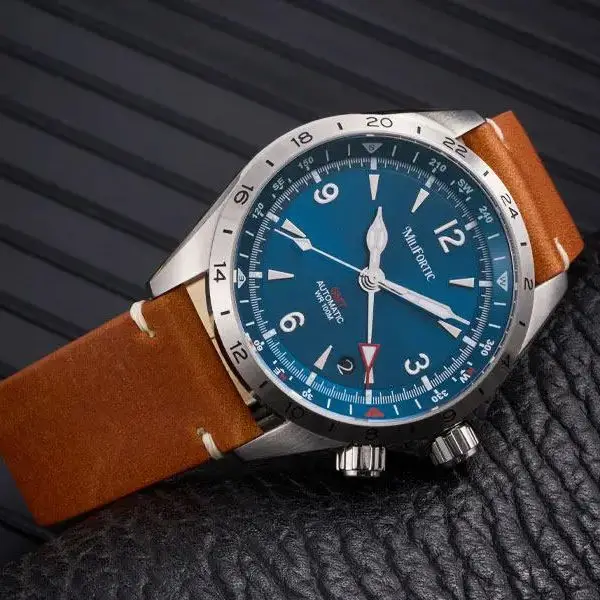 

Мужские автоматические часы Milifortic 39,5 мм GMT, механические наручные часы, водонепроницаемость 10ATM, сапфировое стекло, механизм NH34