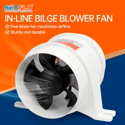 Ventilateur flacon à flux droit pour salle des machines, ventilateur d'exposition de voiture, 12V, 24V DC, 3 po, 4 po