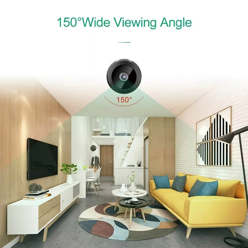 1pc Rechargeable Wireless Mini WiFi Security Camera With Night Vision, Motion Detection, Easy To Install And App Control view 4