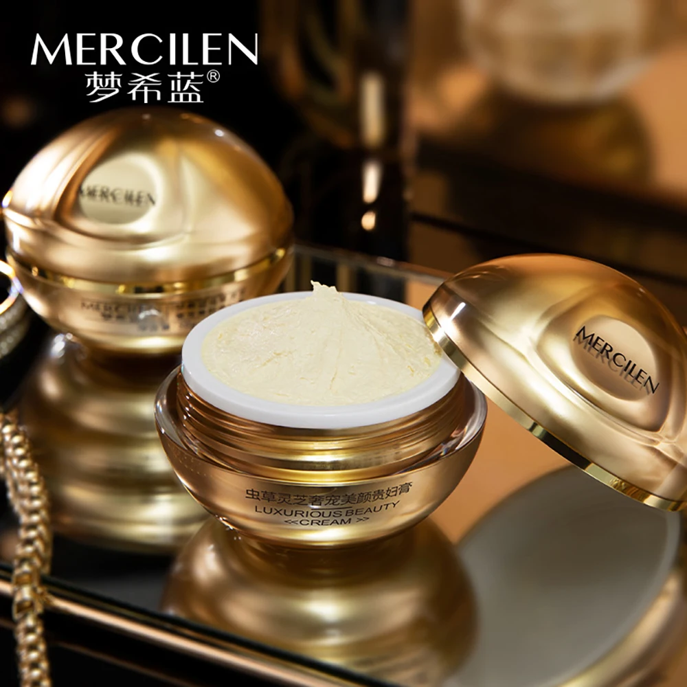 

Cordyceps Ganoderma Luxury Lady Cream Brighten Skin Tone Firming Tight Contour Sensitive Elastic Moisturizing Tender Face Cream