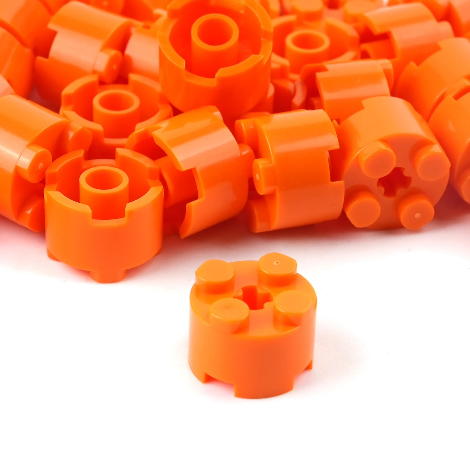 20 unids/set 3941 cilíndrico 2x2 con orificio de eje tecnología piezas de bloques de construcción accesorios redondos construcción DIY ladrillos MOC Juguetes