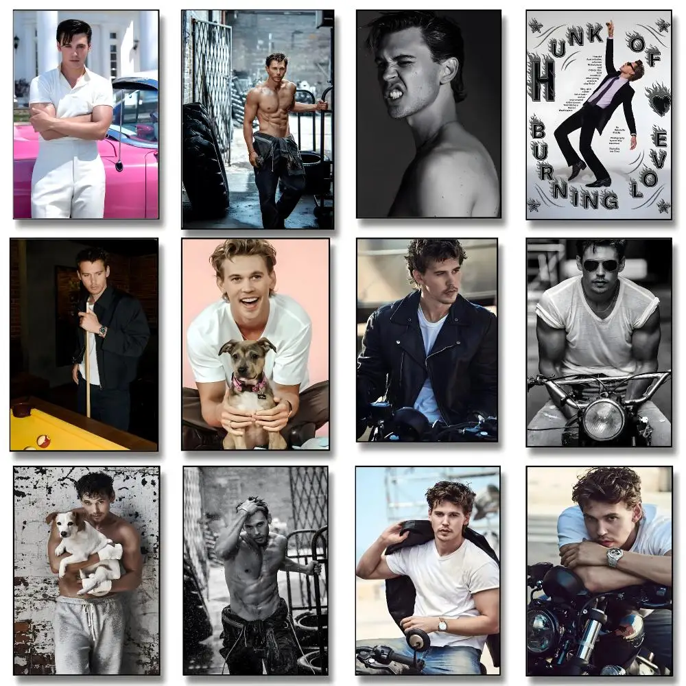 Merch actor A-Austin Butler Poster Print Painting Home Decor for Bedroom Living Room Hallway