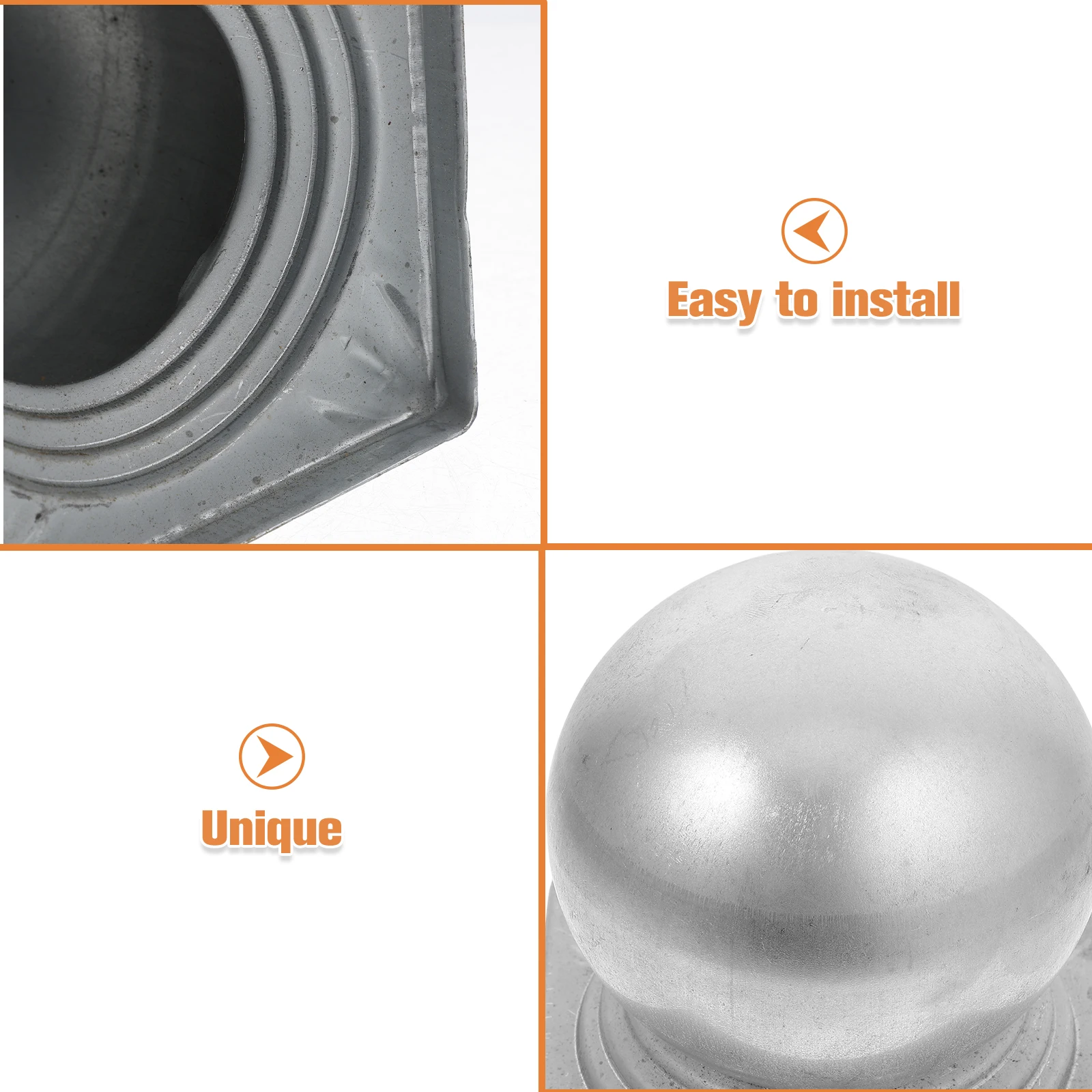 Stylish Metal Square Post Caps for Fence Rails Protective Top Cover Easy Fit for Garden Farmhouse Fencing Outdoor Railing