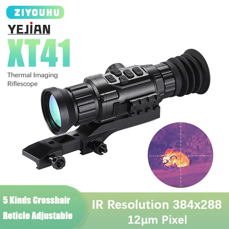 New Clip-On Thermal Monocular Sight Scope IR Infrared Thermographic Thermal Imagery Riflescope External Screen Video for Hunting