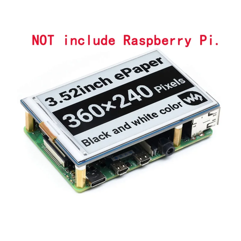 3.5Inch E-Ink E-Paper Display Screen HAT Starter Kit For RPI Raspberry Pi 0 Zero 2 0W 2W 3B Plus 3 4 Model B 5 Expansion Board