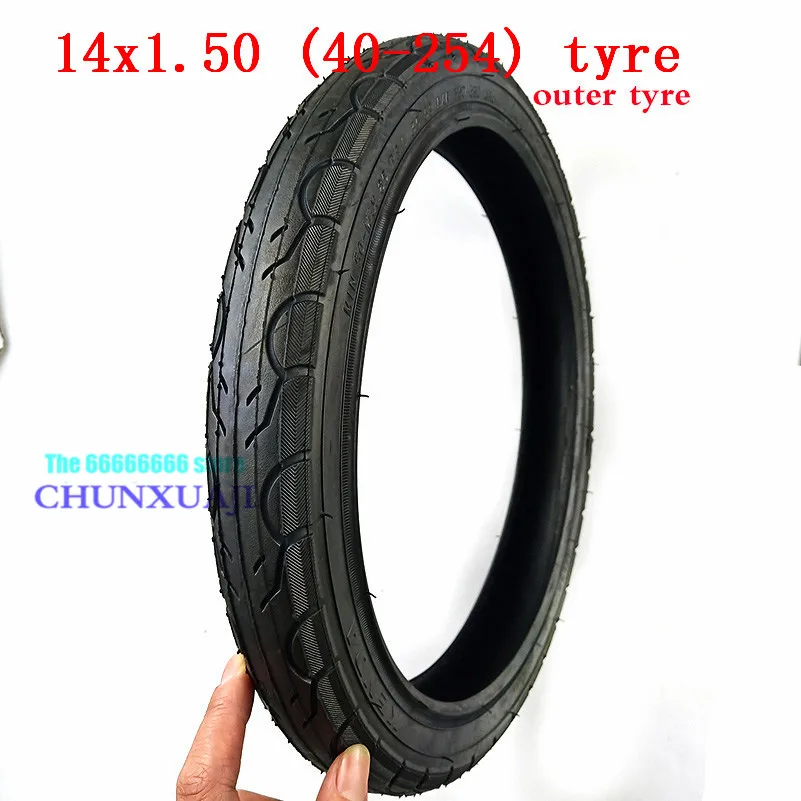 14x1.5'' wheels tyres 40-254 tube fits for Folding Bicycle Bike  Kids Bike 14 inches inner outer tires