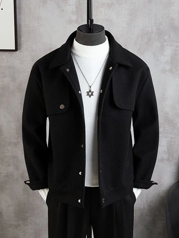 

Briti Sle Мужское пальто Jaet Haome Модный верблюжий цвет Зимняя верхняя одежда Повседневная модная полиэфирная ткань Молодежная