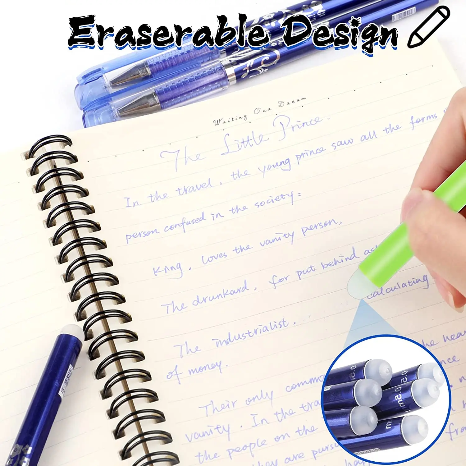 48 шт./набор, стираемые гелевые ручки 0,5 мм